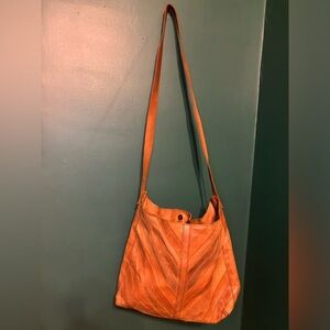 Raven + Lily Leather Magnolia Shoulder Bag Women's Brown Bohemian